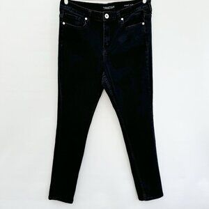 Tristan Black Jeans Slim Urban Straight Silhouette Size 12